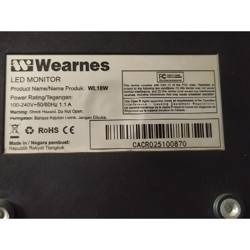led wearnes 19inch