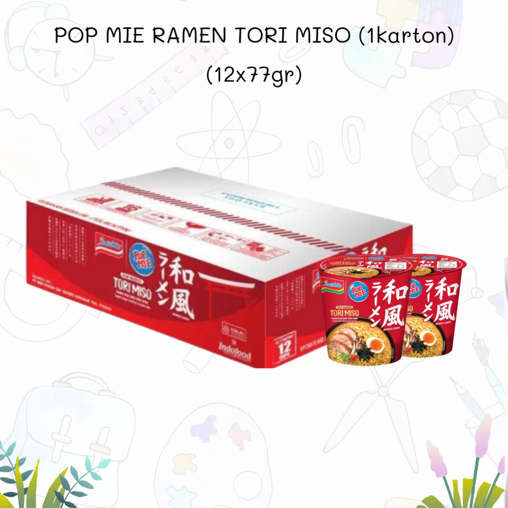 

Pop Mie Ramen Rasa Tori Miso 12x77gr (1Karton)
