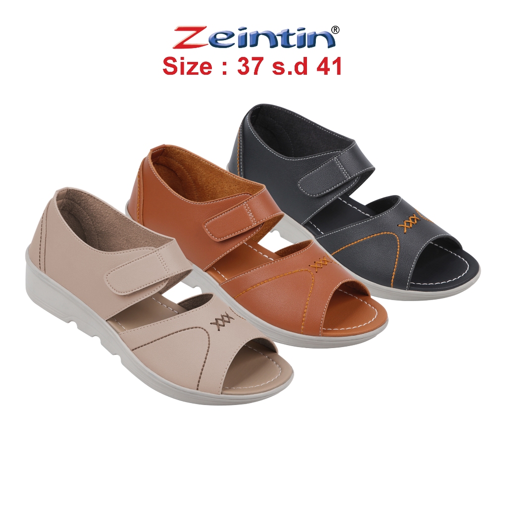 Zeintin - Sepatu Sandal Wanita Sandal Wedges Wanita Kekinian Kulit Sintetis Zeintin RD