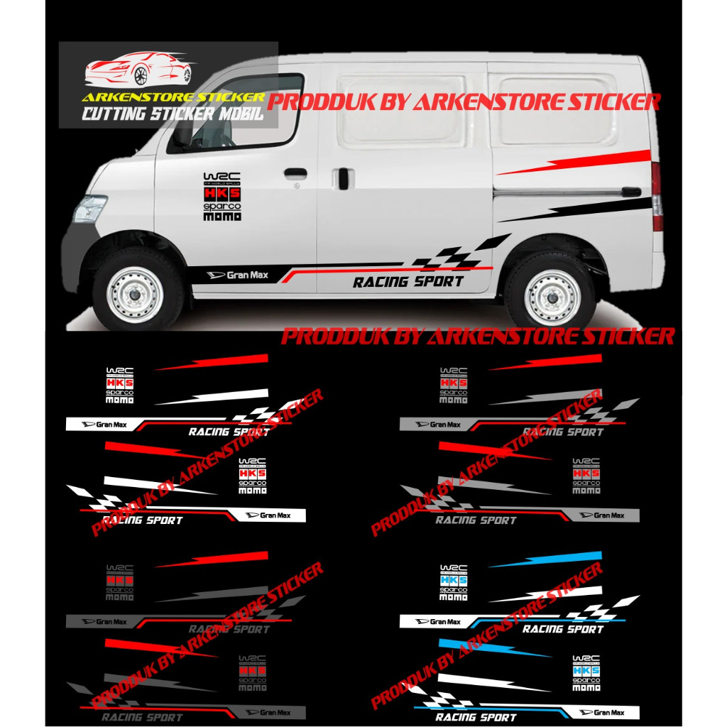 cutting sticker daihatsu minibus blind van stiker body samping mobil daihatsu granmax minibus blind 