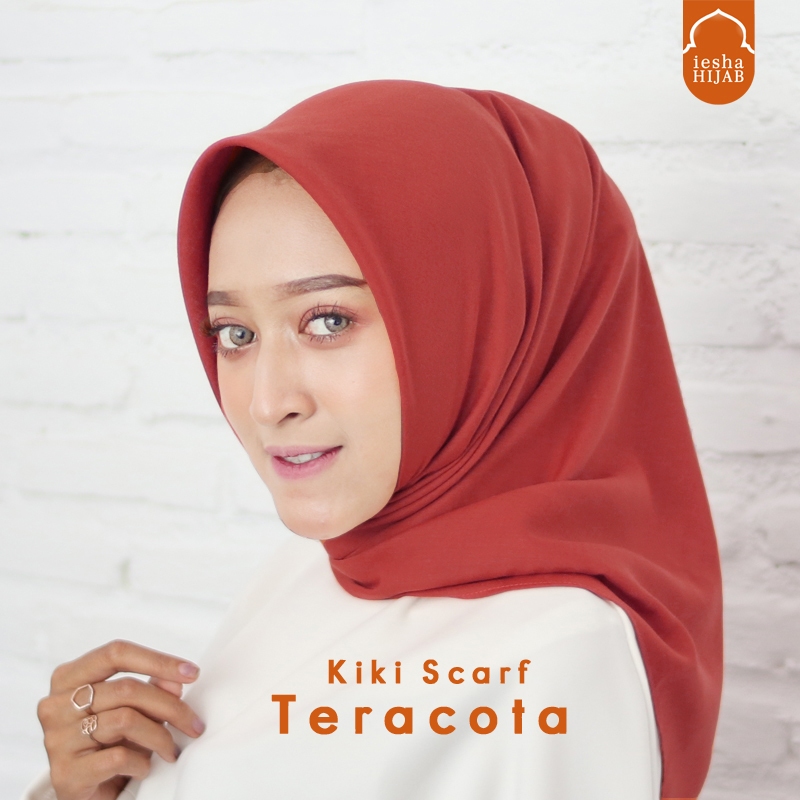 JILBAB TERRACOTTA SEGI EMPAT, JILBAB SEGI EMPAT BATA, JILBAB KATUN SEGIEMPAT ORANYE BATA, OREN TERA,