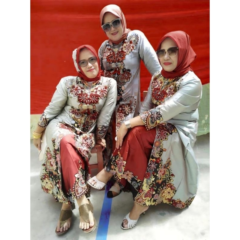 BEST SELLER//SETELAN ROK KIPAS SAPUJAGAT SIZE M-JUMBO(LD 120 CM)//SERAGAMAN KELUARGA//BAJU PESTA LAM