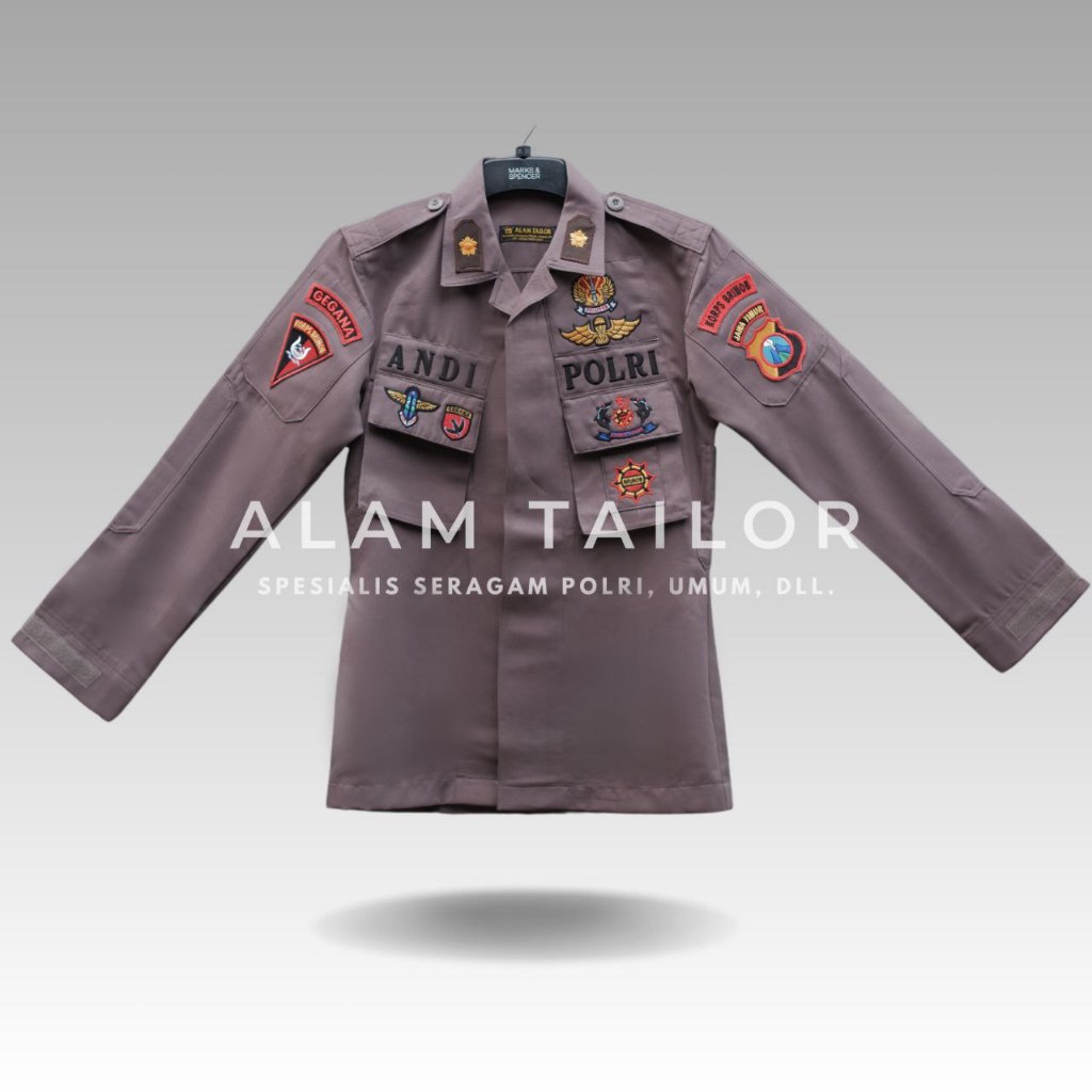 Baju Seragam PDL Polri Celana Taktikal Bet Timbul - Pordevoni