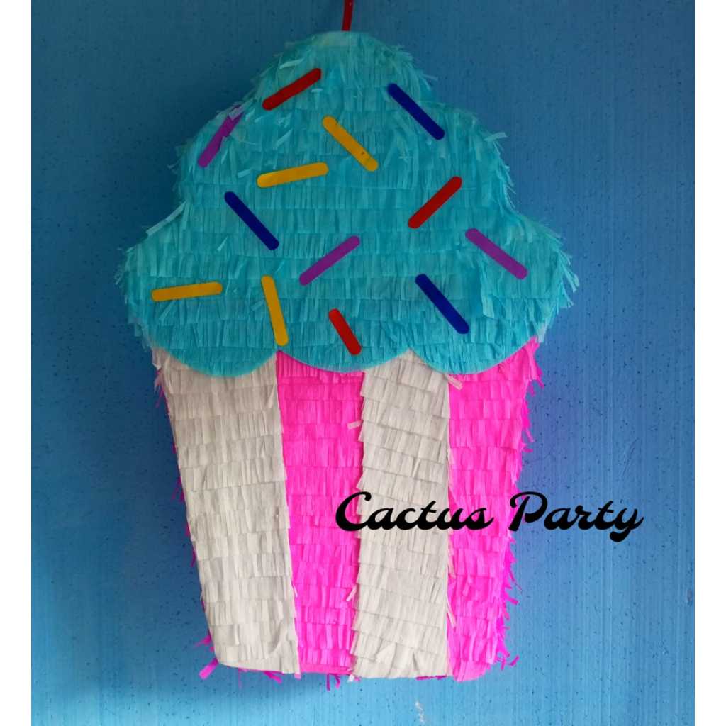 Promo Pinata Pukul / Pinata Tarik Karakter Ulang Tahun READY STOCK Motif Cup cake