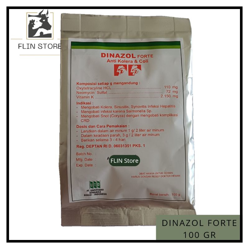 Dinazol Forte 100 gram UTD – Anti kolera dan coli