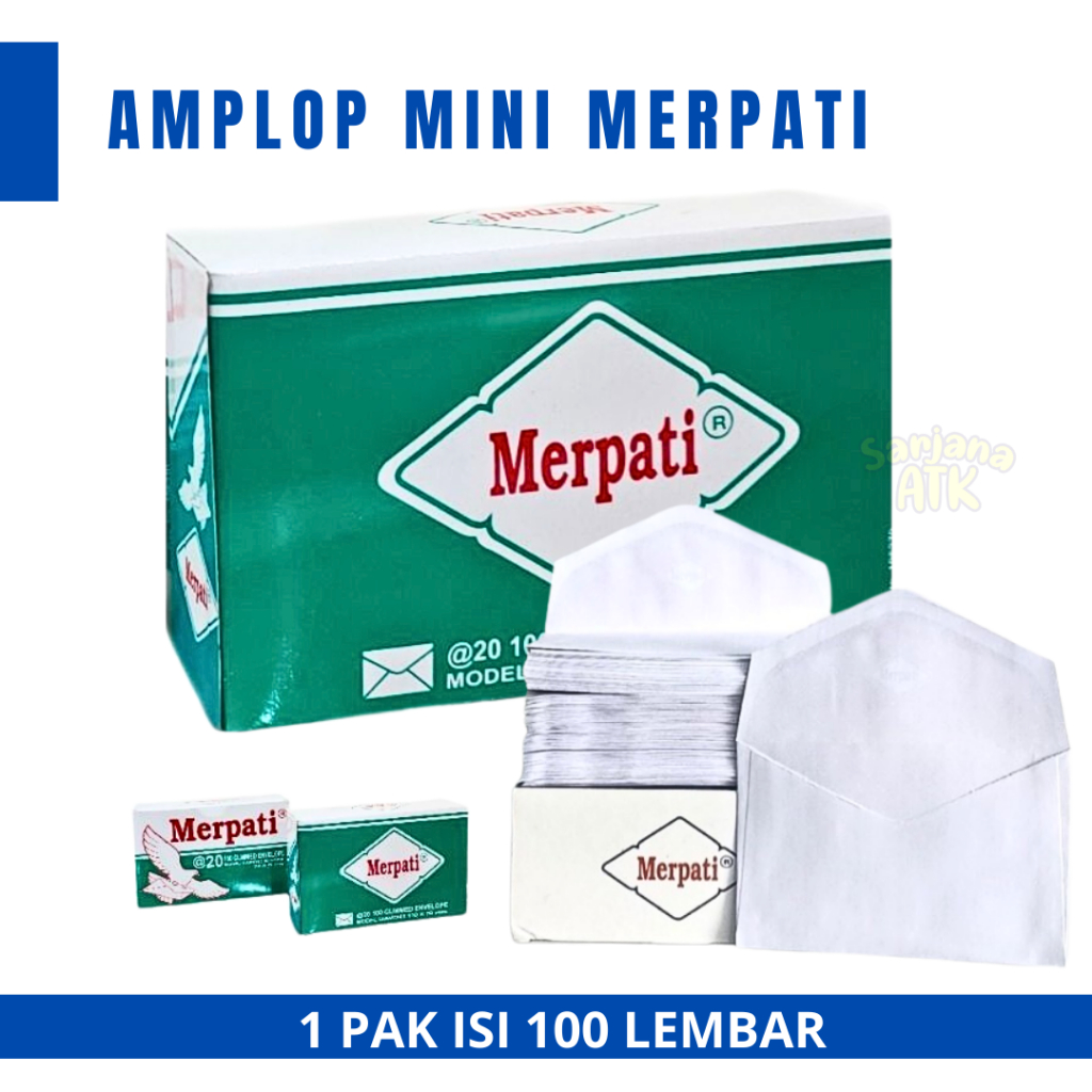 Kiky Amplop kecil / Amplop Uang Polos / Amplop 110x70mm(100 Lembar)