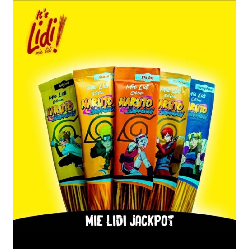 

MIE LIDI JACKPOT'S KARAKTER , PERPACK ISI 12 PCS 4 RASA