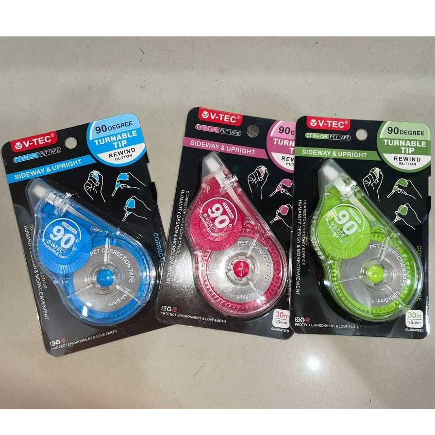 

Correction Tape 30m x 5mm CT 954 CHL V-TEC / Tip X Kertas / Stipo Kertas