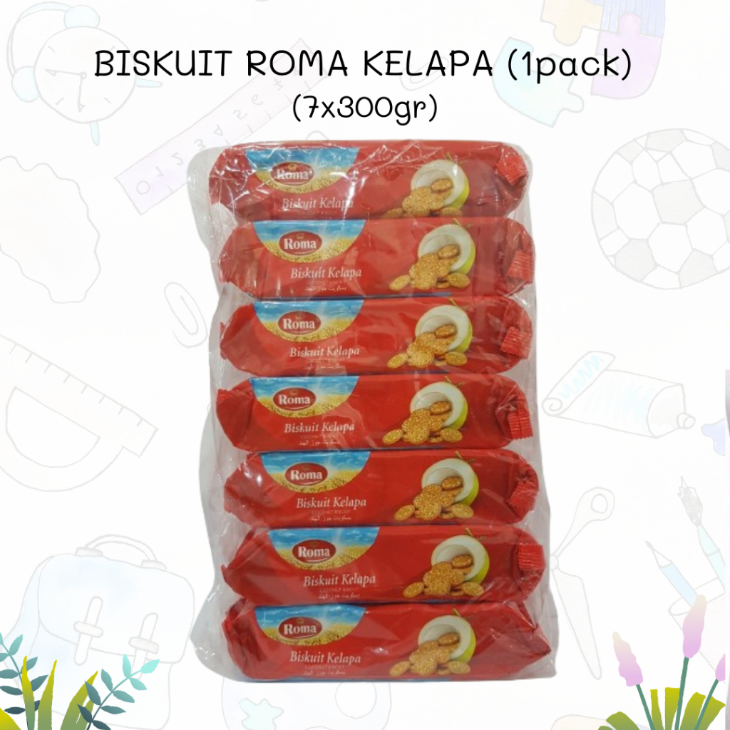 

BISKUIT ROMA KELAPA 7x300gr (1PACK)