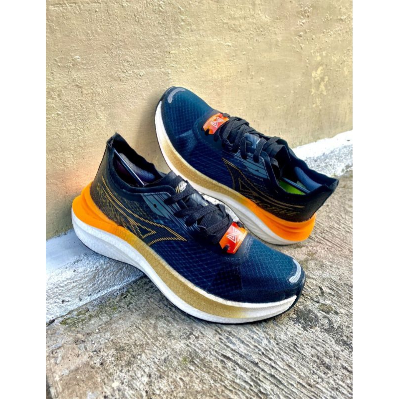 ARDILES NFINITY FLASH ACTIVE BLACK ORANGE RUNNING SHOES