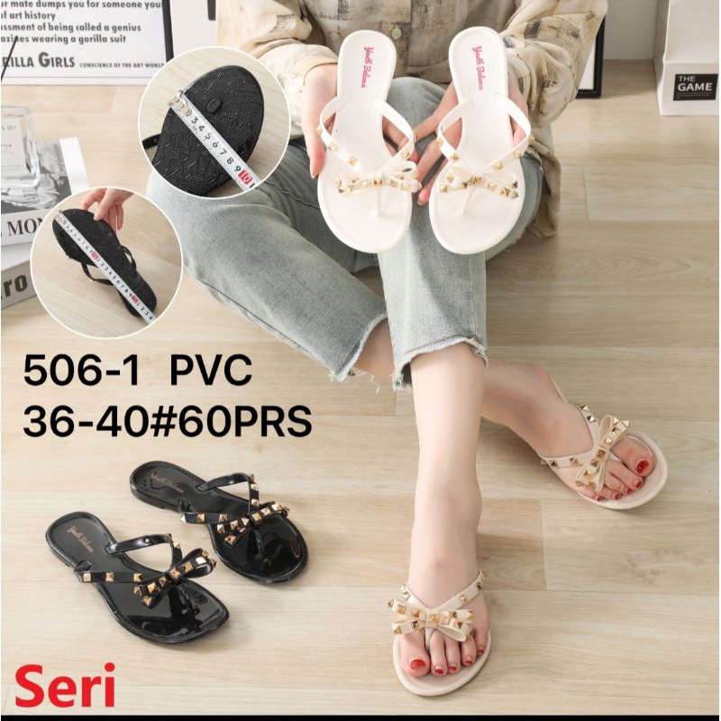 Sandal Jelly Jepit Wanita Pita Duri Import Terbaru Balance 506