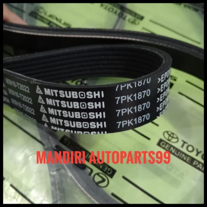 FAN BELT INNOVA REBORN BENSIN HILUX SC FORTUNER BENSIN TALI KIPAS 7PK1870