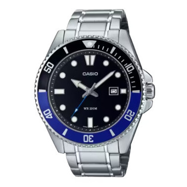 Casio General MDV-107D-1A2VDF Marlin Duro Diver 200m Batman Stainless