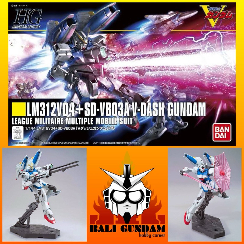 HG 1/144 LM312V04+SD-VB03A VICTORY DASH GUNDAM Bali Gundam Hobby Corner Bandai Original