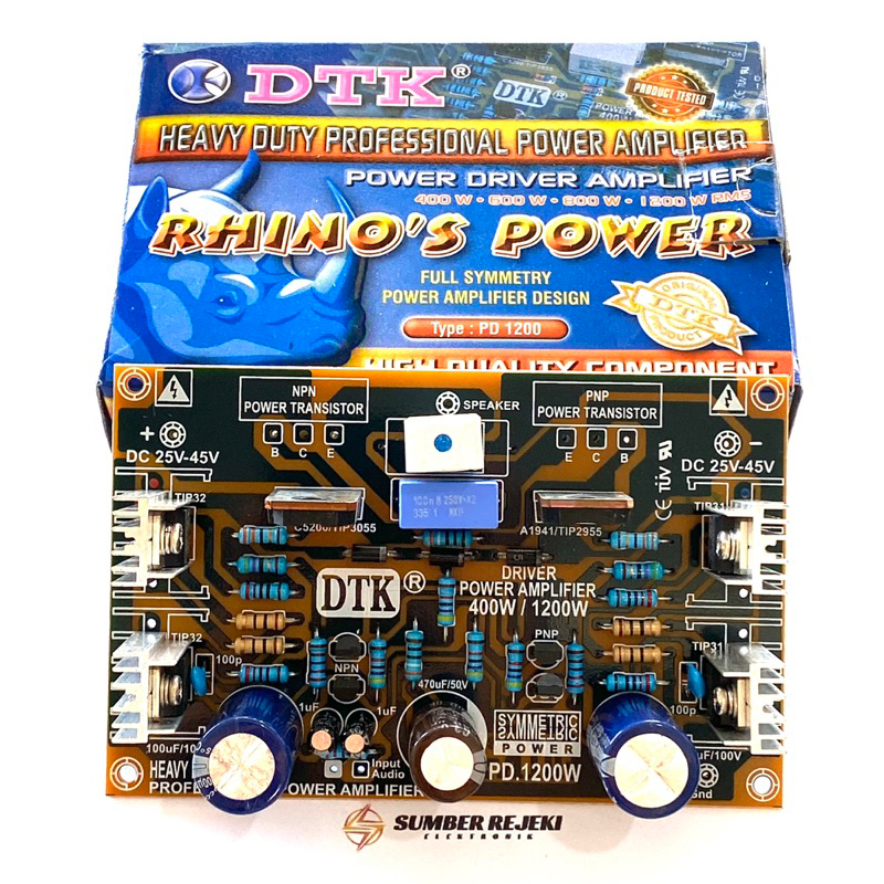 Driver Power Amplifier DTK PD 1200 Rhino’s Power Original DTK