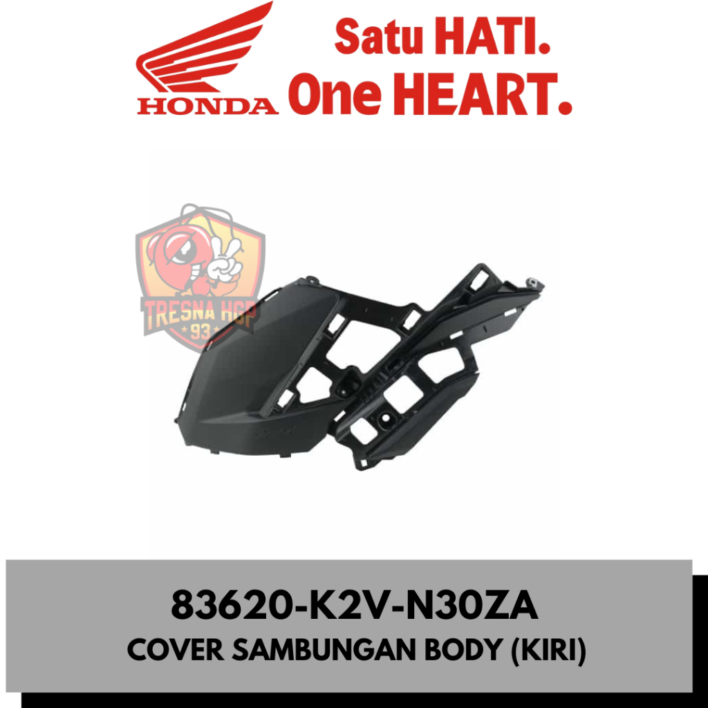83620-K2V-N30ZA COVER SAMBUNGAN BODY KIRI NEW VARIO 125 ESP K2V ORIGINAL | COVER L BODY SIDE 83620K2