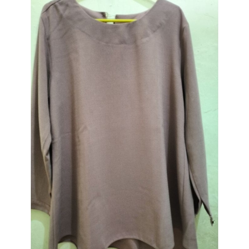 Preloved blouse warna mauve