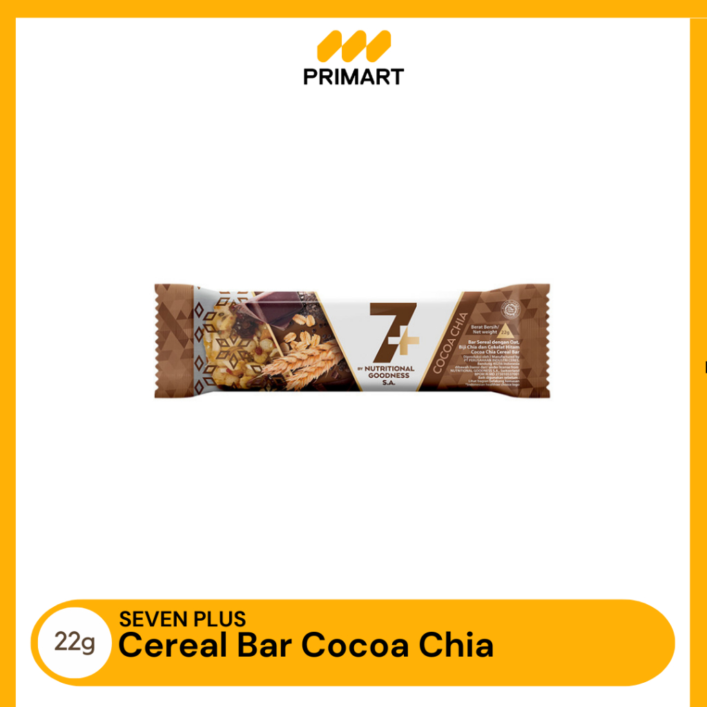 

7+ Cereal Bar Cocoa Chia Snack Bar 22g