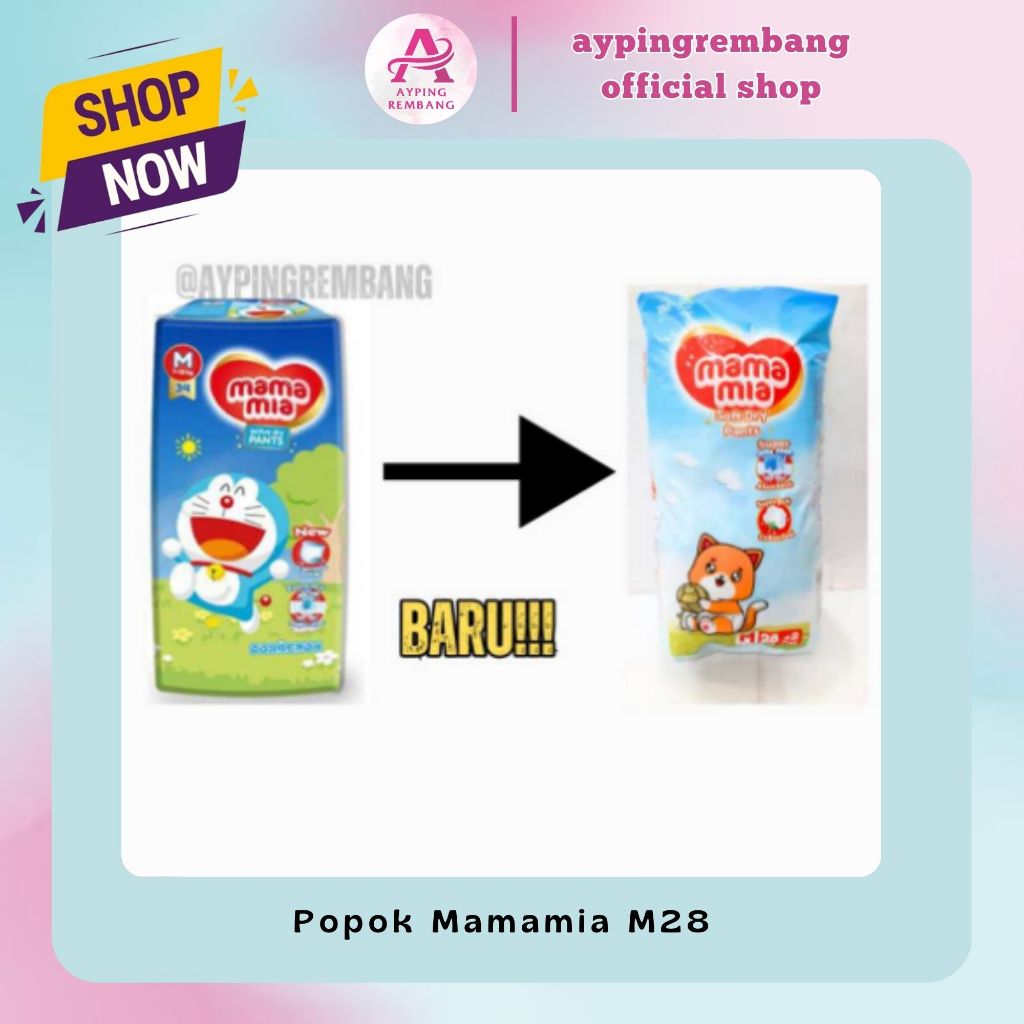 Mamamia Soft Dry Pants M28+2pcs