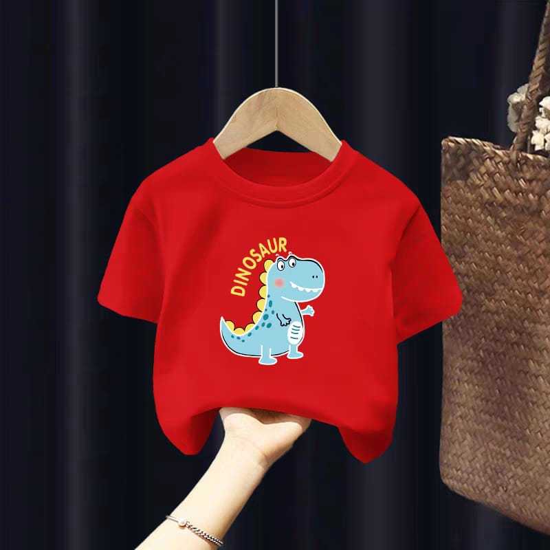 Dinosaurus biru/kaos anak motif /kaos anak unisex/kaos anak cewek.kaos anak cowok/aibest