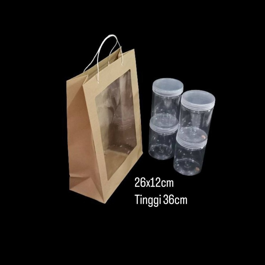 

(10 Pcs) Paper Bag Mika Toples Kuker Goodie Bag Hempers Toples 250 Gr Tas Kantong Hempers 26x12x36