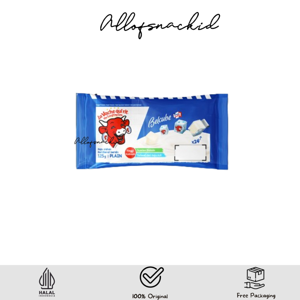 

Belcube The Laughing Cow - Plain Cheese - Keju MPASI