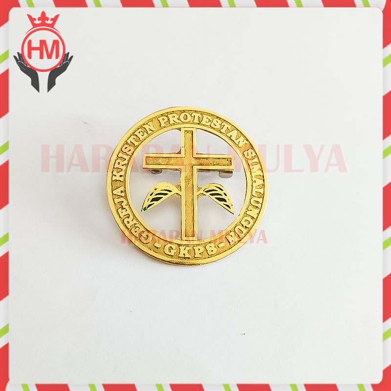 Bros Bulat GKPS Pin Gereja Kristen Protestan Simalungun  - Harapan Mulya