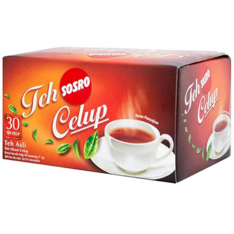 

TEH SOSRO TEH CELUP BLACK TEA 30's x 2gr