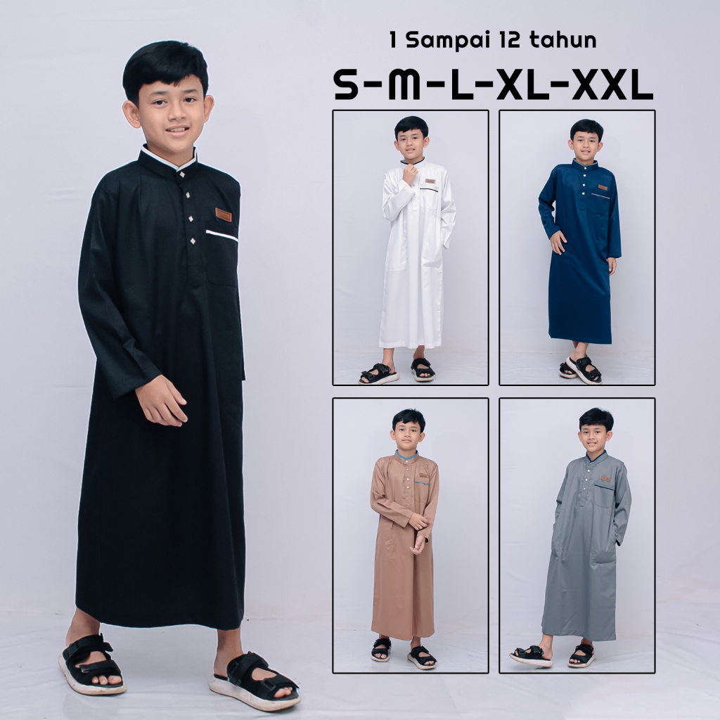 PREMIUM KAWIKA - JUBAH ANAK USIA 2-12 TAHUN JUBAH ANAK LAKI LAKI PREMIUM BAJU GAMIS ANAK LAKI LAKI