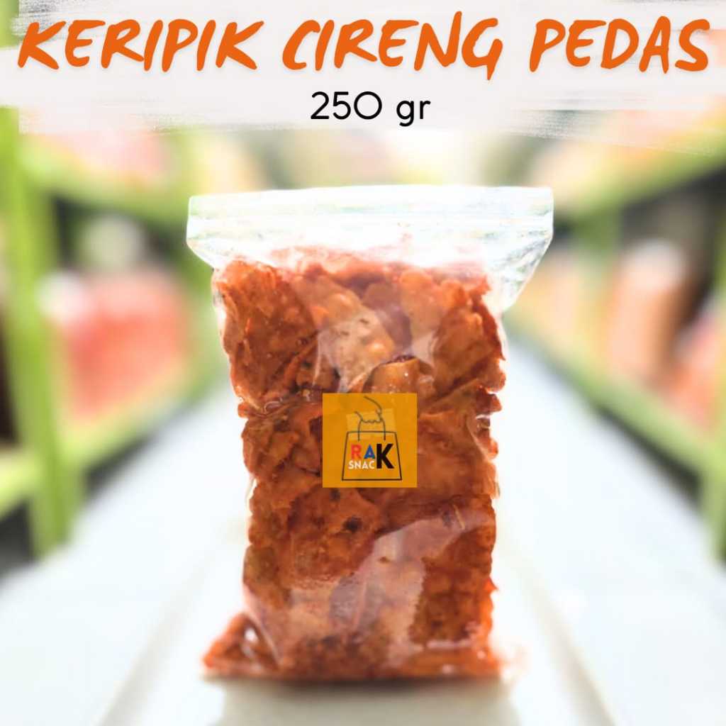 

KERIPIK CIRENG PEDAS DAN ORI 250 GRAM | Snack Murah Kemasan Ekonomis