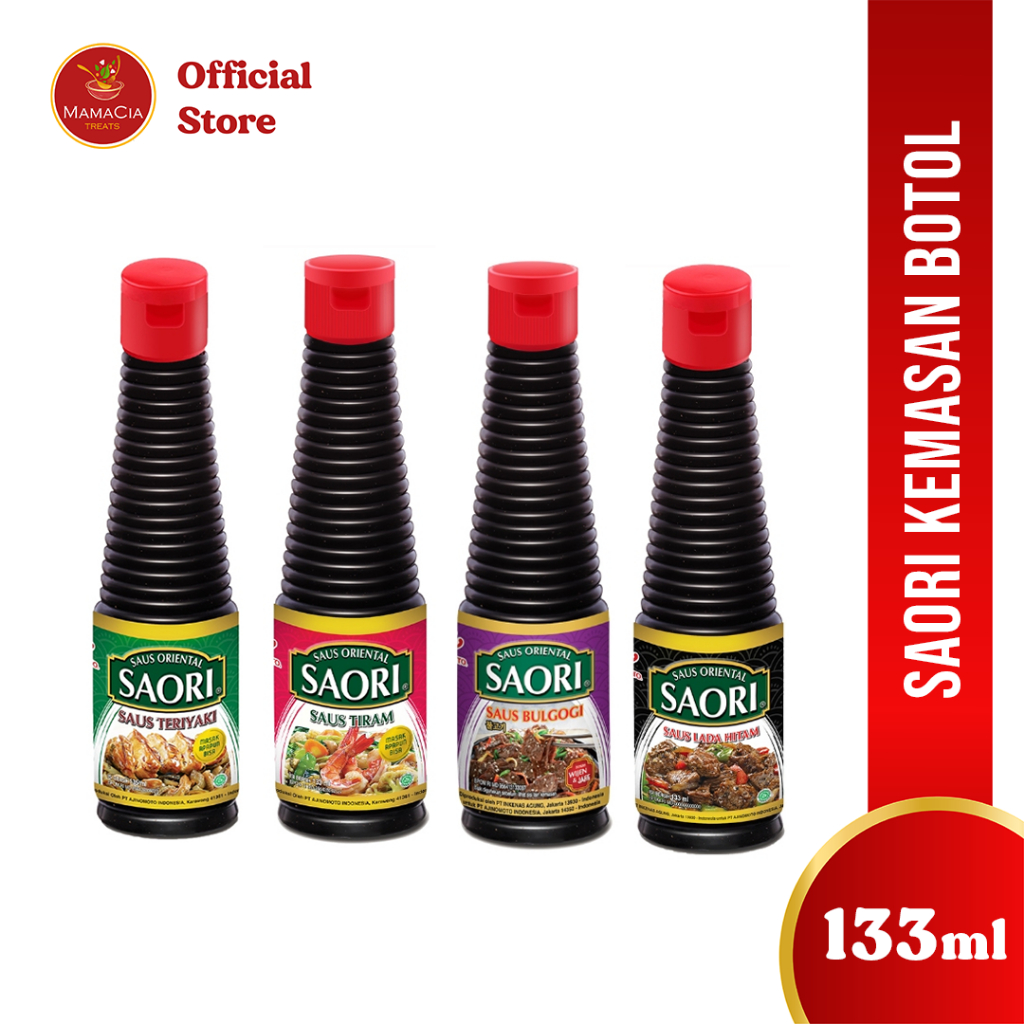 

Saori Saos Botol Tiram Teriyaki Lada Hitam Bulgogi 133ml