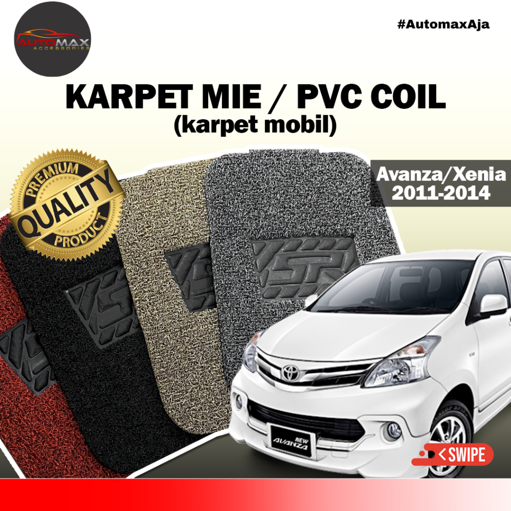 Karpet Mobil Mie / Coil Mat Premium by Automax Avanza/Xenia/Veloz 2011-2014