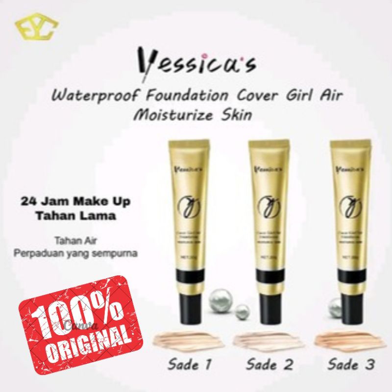 YESSICA'S WATERPROOF FOUNDATION MOISTURIZE.SKIN BPOM | YESSICA FOUNDATION WATERPROOF 30gr