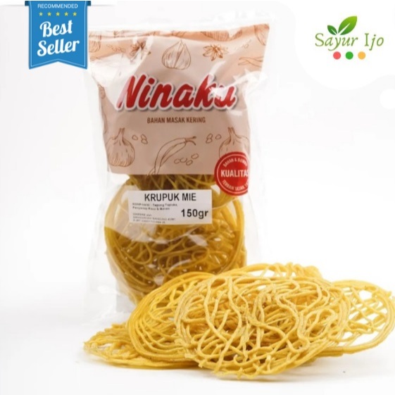 

Ninaku Krupuk Mie 150 Gram / Pack Snack Noodle Kerupuk Mi Mentah Kering