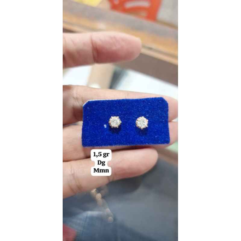 berlian anting 18k