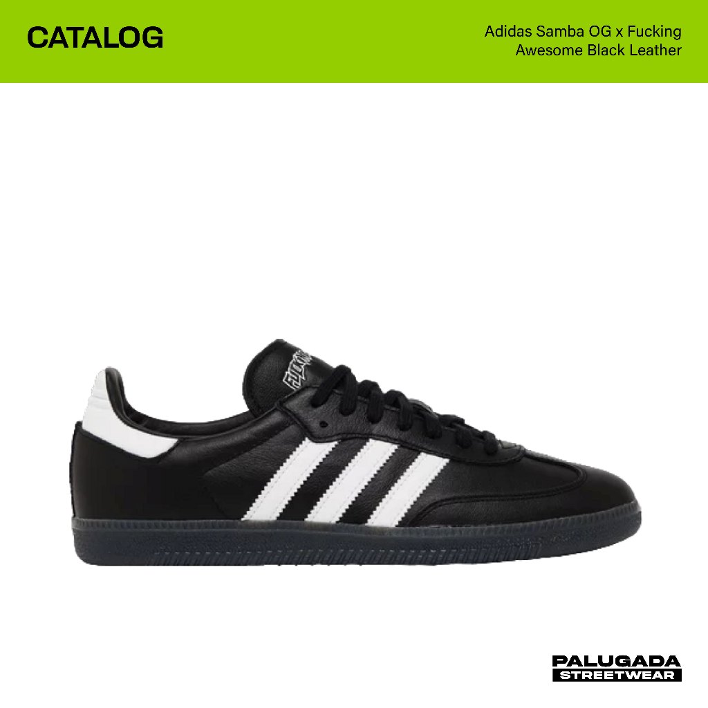 Adidas Samba OG x Fucking Awesome Black Leather