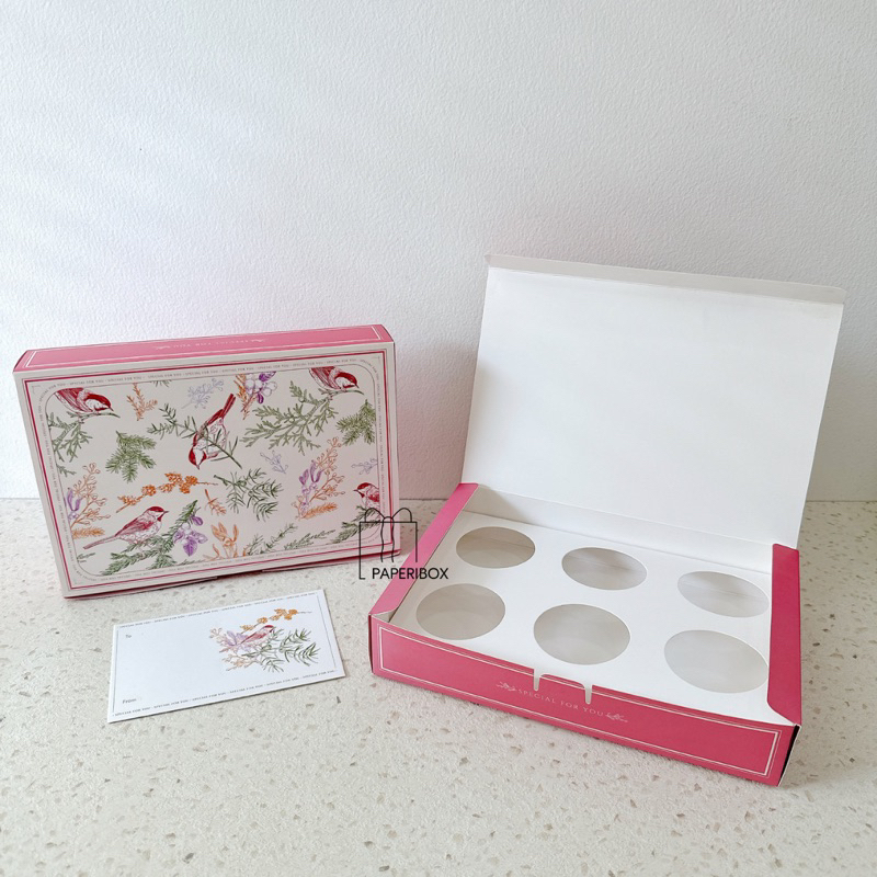 

(ISI 5 Pcs) Box CAMELIA - Kotak Kue Tart Pudding Pie Box Hampers Sajadah Idul Adha