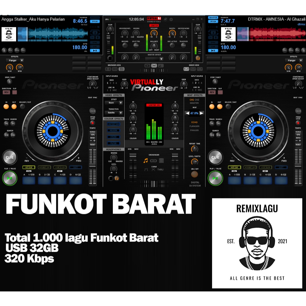 DJ FUNKOT BARAT - 1.000 Lagu