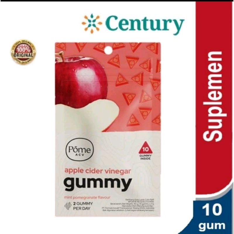 

Pome Apple Cider Vinegar Gummy Sachet Isi 10 Suplemen Diet / diet / suplement