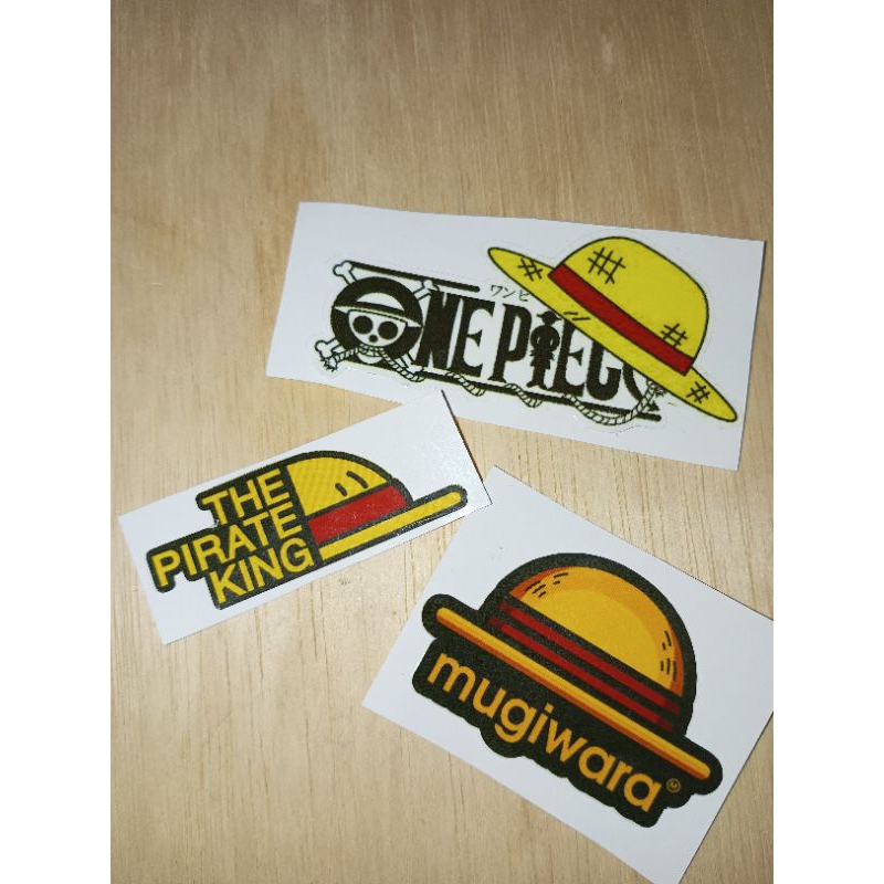 

Logo One Piece 3 Pcs Cutting / Stiker One Piece Anime