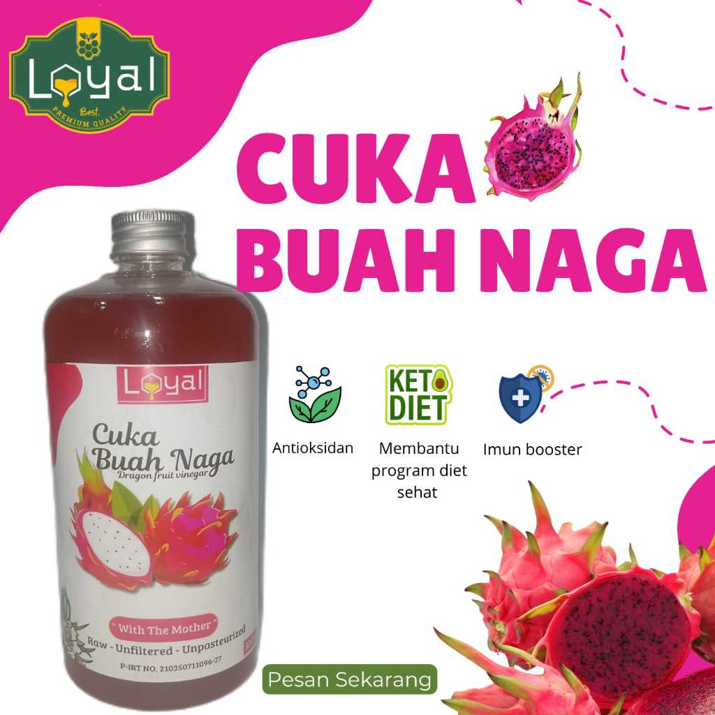 

Cuka Buah Naga Original 500ml