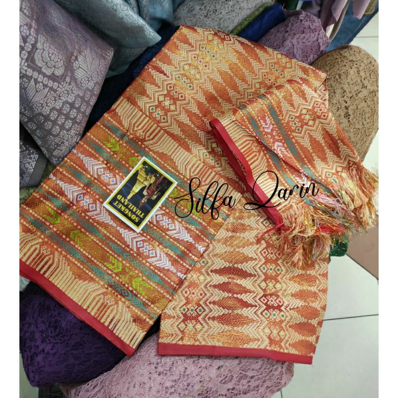 BAHAN KAIN SONGKET SELENDANG THAILAND _ KAIN SONGKET THAILAND