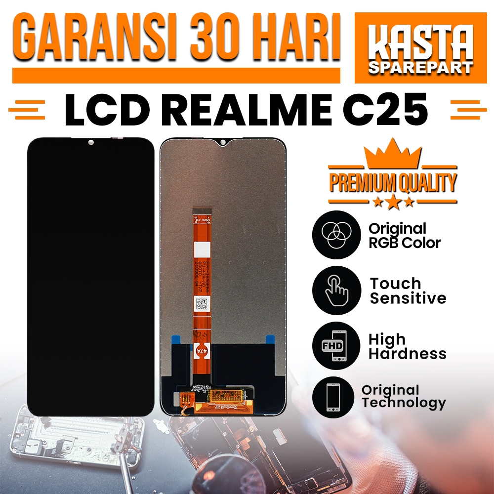 【LCD ORIGINAL】LCD ORIGINAL REALME C25 / OPPO A16 / NARZO 50A LCD FULLSET KUALITAS ORI 100%
