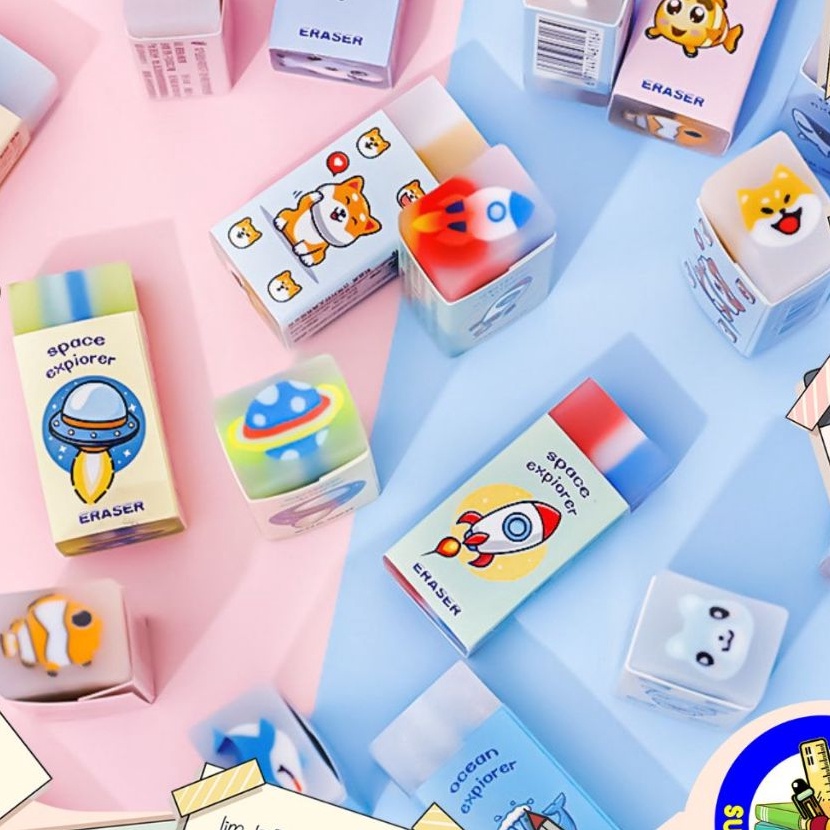 

FG2 SELUSIN Penghapus Pensil Karakter Eraser Cute PE9