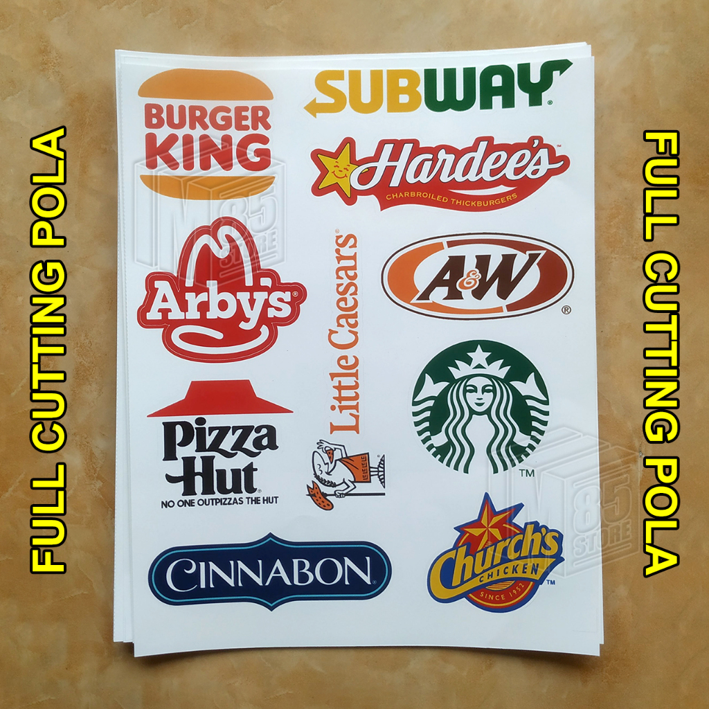 

Stiker Laptop Tumbler Gadget Fastfood 02 (Full Cutting Pola)