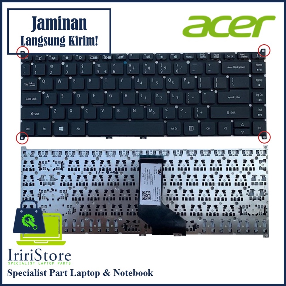 KODE M63J Keyboard Laptop Acer Aspire 3 A314 A31421 A31431 A31433 A31441 A514 A51452 A51453 ORI