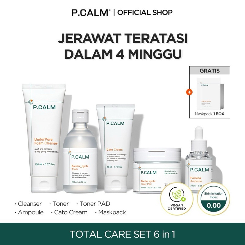 P.CALM TOTAL CARE SERIES [Toner Pad, Toner, Cleanser, Ampoule, Cream, Lotion] - P.CALM Cato Cream 80