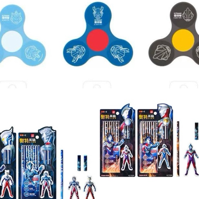 

FG2 ultraman stationary alat tulis ultramen fidget spinner eraser penghapus unik