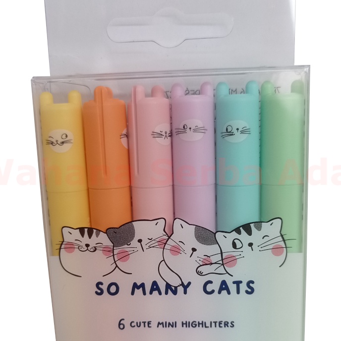 

Terjangkau Stabillo MG highlighter mini set 6 color warna pastel