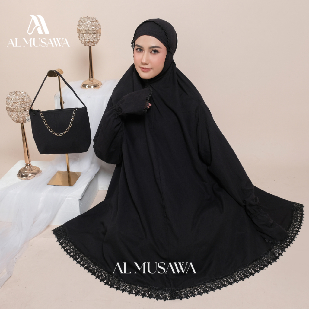 Mukena Dewasa Umroh Berlengan Mukenah Tangan Potongan Atas Bawah